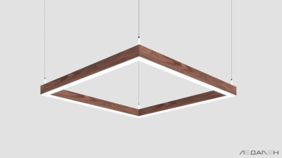 WOOD KVADRATO 4000K 58W Американский орех, корпус 