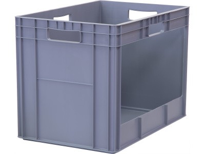 Ящик 600x400x420 сплошной с вырезом, код: 33143