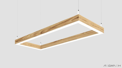 WOOD RETTANGOLO 5000K 84W Ясень оливковый, корпус 