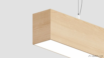 Линейный светильник WOOD LINEAR PN8060 5000K 60W 2000mm Ясень белый, корпус 