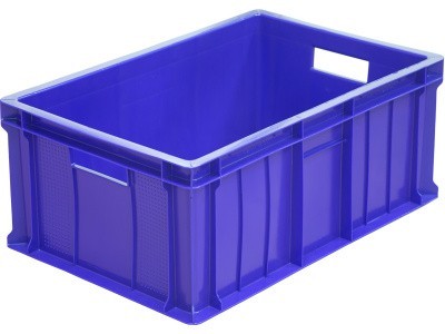 Ящик сплошной 600×400×250 мм, объем 46 л., арт.: 204, красный, код: 00960