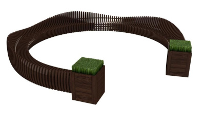 Скамейка «Long bench» 16,8 м