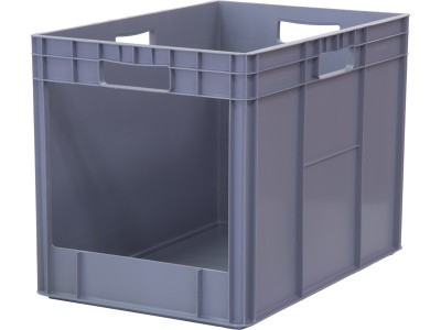 Ящик 600x400x420 сплошной с вырезом, код: 33143