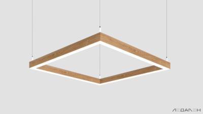 WOOD KVADRATO 5000K 58W Дуб, корпус 