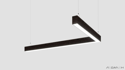 L-образный светильник WOOD ANGLE L 5000K 32W, корпус Венге