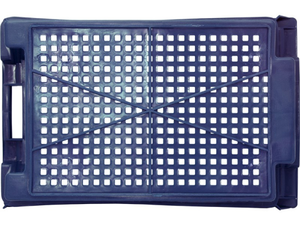 Ящик перфорированный 600×400×200, арт.: 102-У, объём 37, красный, код: 09228