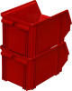 Пластиковый ящик для склада 225x145x130, код: 09988