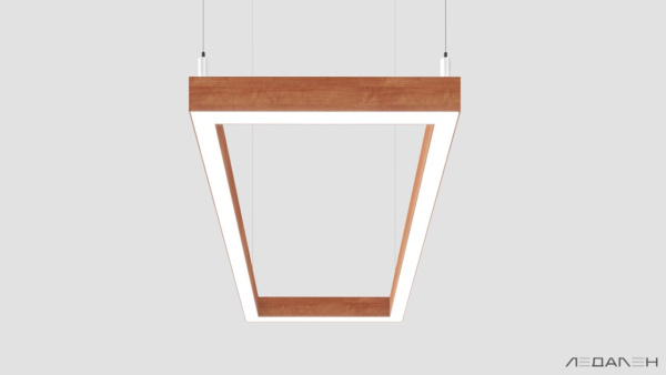 WOOD RETTANGOLO 5000K 84W Груша, корпус 
