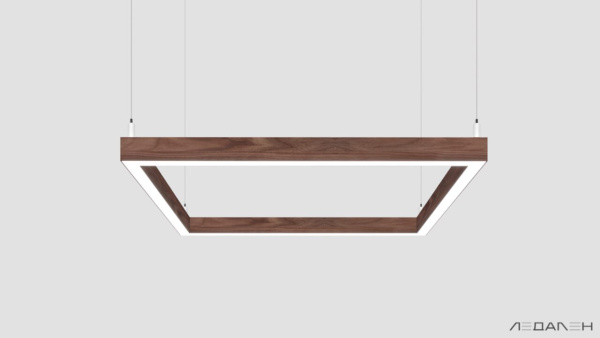 WOOD KVADRATO 4000K 58W Американский орех, корпус 