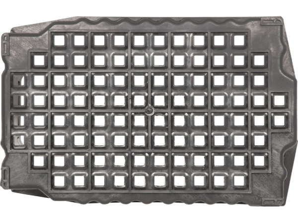 Ящик перфорированный 540×360×260, арт.: 105, объём 38, чёрный, код: 00349