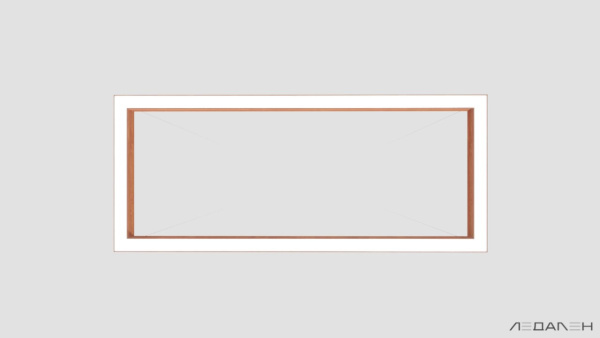 WOOD RETTANGOLO 3000K 84W Груша, корпус 