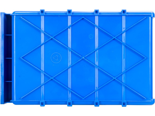 Ящик сплошной 300×185×100 мм, объем 5.55 л., арт.: 6002, красный, код: 10555