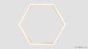 Шестиугольный светильник WOOD HEXAGON 5000K 80W, корпус Ясень белый