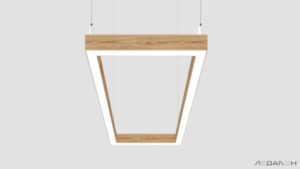 WOOD RETTANGOLO 5000K 71W Ясень оливковый, корпус 