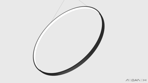 Светильник кольцо RING VENUS 5000K 22W, корпус черный