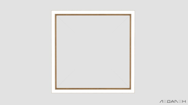 WOOD KVADRATO 4000K 58W Дуб, корпус 