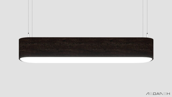 Овальный светильник WOOD OVALE 3000K 92W, корпус Венге