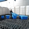 Ванна K 400л с крышкой синяя