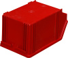 Пластиковый ящик для склада 225x145x130, код: 09988