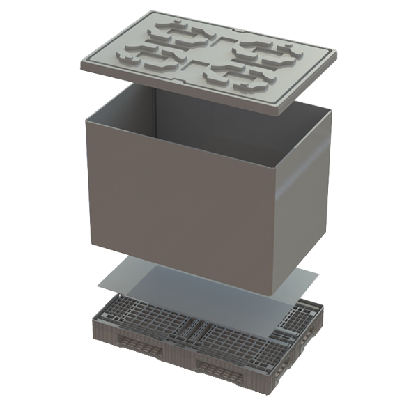 Контейнер облегченный Polybox H745 усиленный трубами