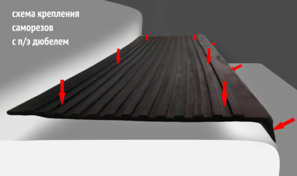 Проступь резиновая большая