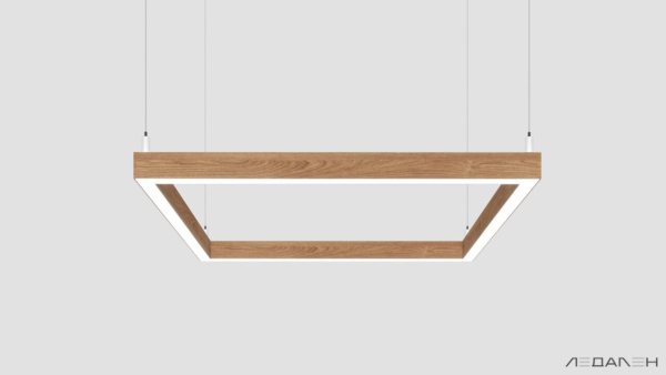 WOOD KVADRATO 4000K 58W Дуб, корпус 