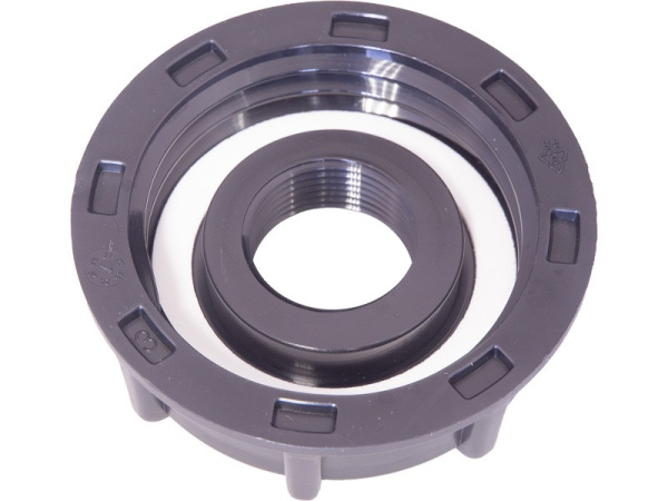 Переходник п/э для еврокуба 2×3/4" "мама-папа", резьба S60X6, код: 37998