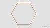 Шестиугольный светильник WOOD HEXAGON 5000K 80W, корпус Дуб