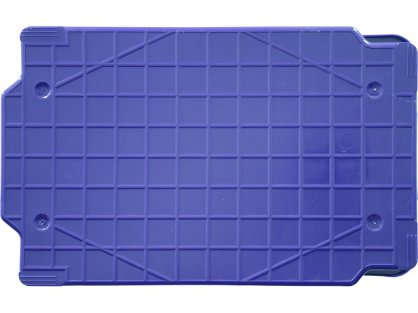 Ящик сплошной 600×400×300 мм, объем 52 л., арт.: 218-1, красный, код: 19566