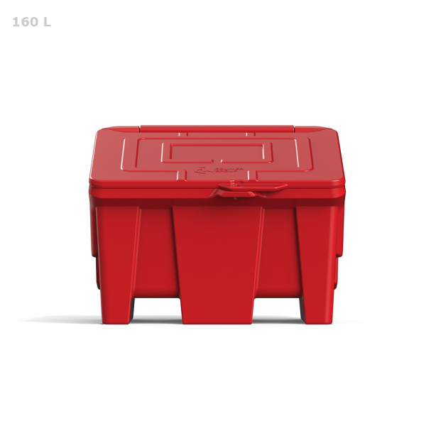 Ящик 160 л с крышкой серый