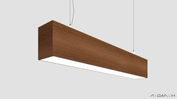 Линейный светильник WOOD LINEAR PN8060 5000K 60W 2000mm Орех грецкий, корпус 