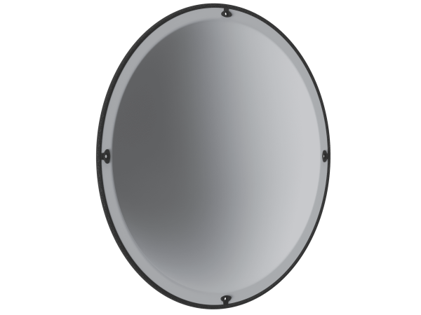 Зеркало для помещений купольное 600 мм.