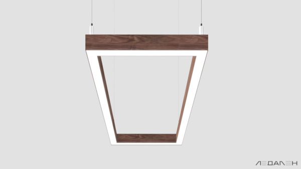 WOOD RETTANGOLO 4000K 84W Американский орех, корпус 